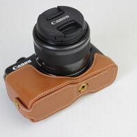 Hộp đựng máy ảnh Canon EOSM10 EOSM100 EOSM200 M100 Vỏ da máy ảnh M200