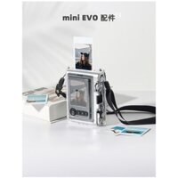 Hộp đựng máy ảnh tại chỗ Vỏ da máy ảnh Vỏ da Fuji Instant Mini EVO Camera Hình ảnh một lần Vỏ bảo vệ trong suốt Túi đựng máy ảnh cổ điển Vỏ bảo vệ chống rơi