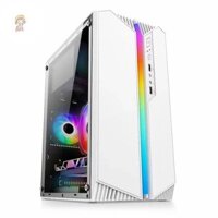Hộp đựng máy tính trong suốt TWE Tháp PC có đèn khí quyển RGB cho bo mạch chủ M-ATX / ITX 230mm Card đồ họa ATX Power Supply SSD VN