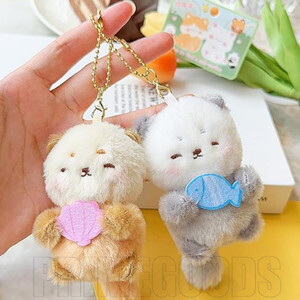 Hộp đựng + móc dán tiện dụng hình đôi mèo kèm decal trang trí