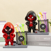Hộp đựng mũ Spider-Man, văn phòng phẩm sáng tạo, giá đỡ bút, quà sinh nhật cho bé trai, đồ thủ công bằng nhựa, áo gió cho học sinh
