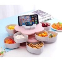 Hộp đựng mứt 5 cánh 2 tầng