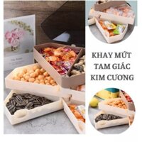 Hộp đựng mứt bánh 3 tầng hình tam giác