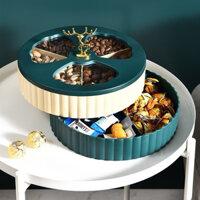 Hộp Đựng Mứt Bánh Kẹo 2 Tầng Sang Trọng