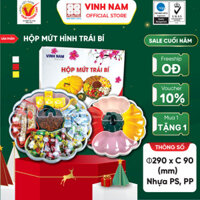 Hộp Đựng Mứt Tết Trái Bí Cao Cấp Vinh Nam Plastic Hộp Bánh Kẹo Sang Trọng Khay Đựng Mứt Tết Trái Bí