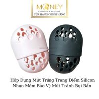 Hộp Đựng Mút Trứng Trang Điểm Silicon Nhựa Mềm Bảo Vệ Mút Tránh Bụi Bẩn