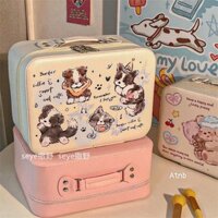 Hộp đựng mỹ phẩm các hình cute, Túi mỹ phẩm, Cốp đựng mỹ phẩm có gương Makeup tiện lợi