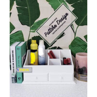 Hộp đựng mỹ phẩm ,cất đồ trang sức , đồ dùng cá nhân gỗ tự nhiên VIMOS - Trắng