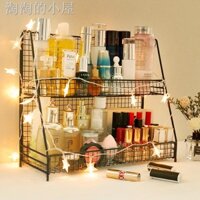 Hộp đựng mỹ phẩm Kệ để bàn Chăm sóc da Sản phẩm Kệ lưu trữ Influencer ins Bàn làm việc nhiều lớp Ký túc xá