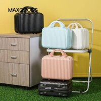 Hộp đựng mỹ phẩm MAXGOODS, Vali du lịch Mini ABS, Bán hàng hấp dẫn Dụng cụ sắp xếp cầm tay 14 inch Du lịch trang điểm