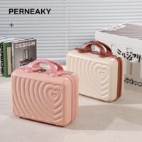 Hộp đựng mỹ phẩm PERNEAKY, Vali du lịch Mini cầm tay, Hộp đựng ABS chất lượng cao Du lịch nội trú 14 inch