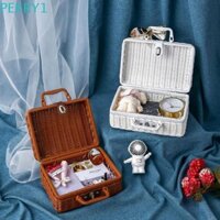 Hộp đựng mỹ phẩm, quần áo, đồ lặt vặt Thân thiện với môi trường Chất liệu mây PP sáng tạo 1 chiếc Giỏ đựng khung tre