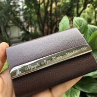 Hộp đựng name card Bỏ Túi Tiện Lợi NC07 [ Có Khắc Tên Logo theo Yêu Cầu ] Thể Hiện Sự Chuyên Nghiệp