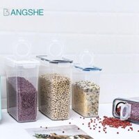 Hộp đựng ngũ cốc BANGSHE, Bình đựng ngũ cốc trong suốt bằng nhựa, Đa chức năng kín kín khí dung tích lớn Xô đựng gạo nhà bếp