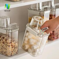 Hộp đựng ngũ cốc NEXUSF có cốc đo, Hộp đựng gạo chống ẩm dung tích lớn, Vòi rót có thể tái sử dụng tiện lợi Bình đựng ngũ cốc chống côn trùng Bột yến mạch