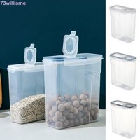 Hộp đựng ngũ cốc WILLISME, Bình đựng ngũ cốc trong suốt bằng nhựa, Hộp đựng gạo chống ẩm không chứa BPA thực tế Xô nhà bếp
