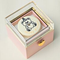 Hộp đựng nhẫn bánh kem, hoa hồng xoay bất ngờ KHÔNG TẶNG KÈM NHẪN