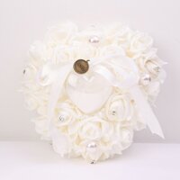 Hộp Đựng Nhẫn Cưới / Gối Nhẫn Phối Ren Lãng Mạn Ốp