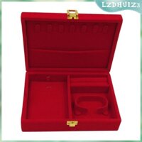 Hộp Đựng Nhẫn Cưới Vải Nhung Phong Cách Retro lzdhuiz3