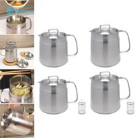 Hộp Đựng Nồi Chiên Sâu Đa Chức Năng Có Nắp Nồi Dầu Gia Đình Dễ Dàng Đổ Lại Thùng Nhật Bản