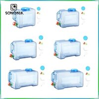Hộp đựng nước di động SONIA có vòi Nước Bình đựng nước Thùng nước đa năng 10cm Miệng mở cho ô tô cắm trại