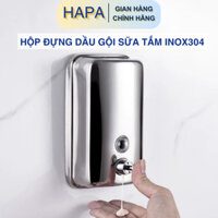 Hộp đựng nước rửa tay inox SUS304 sáng bóng Bình đựng dầu gội sữa tắm dung tích 500ml 1000ml cao cấp
