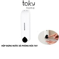 Hộp Đựng Nước Rửa Tay Treo Tường Cao Cấp, Nút Bấm Nhẹ, Êm Ái, Tiện Dụng An Toàn Cho Gia Đình. TakyHome 5410