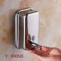 Hộp đựng nước rửa tay treo tường inox siêu bền 800ml