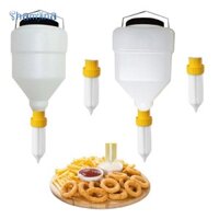 Hộp đựng nước sốt treo Shamjina 3.5L Chai sốt cà chua Hộp đựng Salad chống rò rỉ cho bữa tiệc nhà hàng Sự kiện ngoài trời Nướng bánh