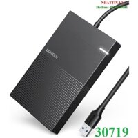 Hộp đựng ổ cứng 2,5 inch SATA3, USB 3.0 hỗ trợ 6TB Ugreen 30719 cao cấp (Cáp liền)