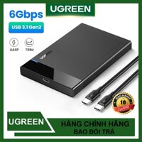 Hộp đựng ổ cứng 2.5 USB Type-C 3.1 Gen2 Cao cấp Ugreen 80556 (Support SSD/HDD 10TB) - Hàng Chính Hãng