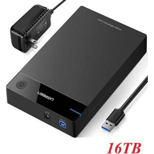 Hộp đựng ổ cứng 3,5 inch Sata/ USB 3.0 hỗ trợ 16TB Ugreen 50423