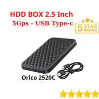 Hộp Đựng ổ Cứng ORICO - Box Ổ Cứng SSD & HDD 2.5" SATA 3 USB 3.0 Type C - ORICO 2520C3