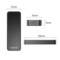 Hộp đựng ổ cứng SSD M2 Sata ORICO HM2C3-BK Type C
