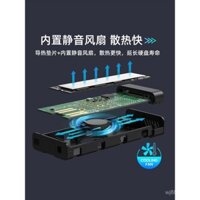Hộp đựng ổ đĩa trạng thái rắn M2, chip 9210B, quạt làm mát tích hợp, giao thức kép NVME, Type-C sang USB 3.1