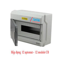 Hộp đựng ổ điện , aptomat nổi- vỏ tủ đựng 12 aptomat -12 module CB