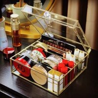 Hộp đựng phấn bằng thuỷ tinh cao cấp GOLDEN QUEEN M597