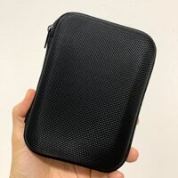 Hộp đựng phụ kiện công nghệ SmileBox form cứng đựng ổ cứng, pin sạc, tai nghe, bộ sạc điện thoại nhiều size - Hàng chính hãng - M 14x10x4cm - Đen Gân