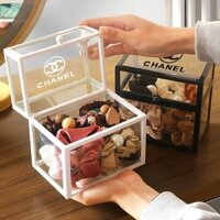 Hộp Đựng Phụ Kiện Tóc / Kẹp Tóc Trong Suốt Để Bàn Tiện Dụng Hộp đóng gói tóc  Hộp đựng tóc  Hộp đựng tủ quần áo  Hộp đựng đồ trang sức  Hộp đựng trong suốt
