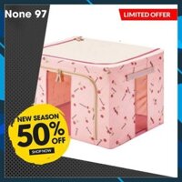 Hộp đựng quần áo chăn màn đa năng thông minh màn túi bằng vải khung thép kim loại gấp xếp gọn size lớn