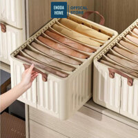 Hộp Đựng Quần Áo ENODA HOME Chia Ngăn, Hộp Nhựa Sắp Xếp Tủ Quần Áo, Chia Ngăn Có Nắp Chống Bụi  P071