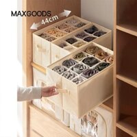 Hộp đựng quần lót MAXGOODS, Hộp đựng đồ lót nhiều lưới có thể gập lại, Tủ quần áo vải không dệt Ngăn kéo sắp xếp tủ quần áo đa năng