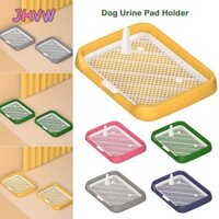 Hộp đựng rác cho chó JHVW, Nhà vệ sinh cho chó chống văng bằng nhựa có thể tháo rời, Di động có thể tái sử dụng Dễ dàng làm sạch Đồ dùng cho thú cưng Giá đỡ miếng lót nước tiểu cho chó để làm sạch thú cưng