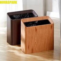 Hộp đựng rác để bàn NOVASPARK, Hộp đựng rác hẹp để bàn hai tầng vuông, Giỏ giấy Đơn giản Bắc Âu Sáng tạo Thùng rác Mini Nhà bếp