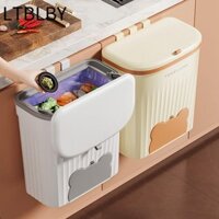 Hộp đựng rác LTBLBY, Tủ phân hủy có nắp Thùng rác thải, Dưới bồn rửa treo tường Thùng bếp