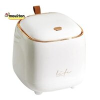 Hộp đựng rác mặt bàn Mini, Thùng rác có nắp loại, Hộp đựng rác 0,5 Gallon / 1,5 lít, Hộp đựng rác, màu trắng