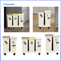 Hộp đựng rác nhà bếp Fonowx có bánh xe Thùng rác nhà bếp cho lối vào phòng giặt