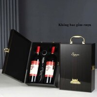 Hộp Đựng Rượu Vang Sơn Mài, Hộp Đựng Rượu Vang, Hộp Da Đôi