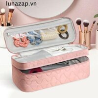 Hộp đựng sắt uốn cong LUNAZAP, Túi Tote máy sấy tóc cầm tay 2 lớp, bền bỉ chống thấm nước dung tích lớn Tiết kiệm không gian Dụng cụ làm tóc Du lịch