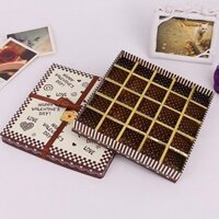 Hộp Đựng Socola Vuông Happy Valentine's 12 Viên
